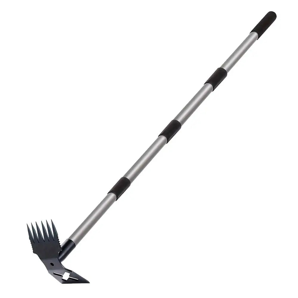 Weed Puller Tool With Long Handle,2-in-1 Hand Weed Rake And Garden Hoe For Gardening, Uprooting Weeding Tools