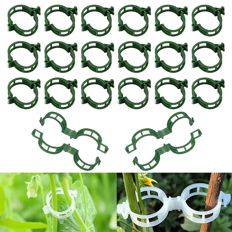 Plastic Plant Support Clips,Plastic Clips for Securing Plants,Tomato Vine Clips,Plant Fixing Clips,Garden Clips for Climbing