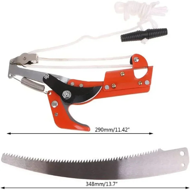 Extendable Tree Pruner Saw 2 in 1 Outdoor High Branch Scissors Pruning Shears Garden Tools Tree Trimmer Pruning