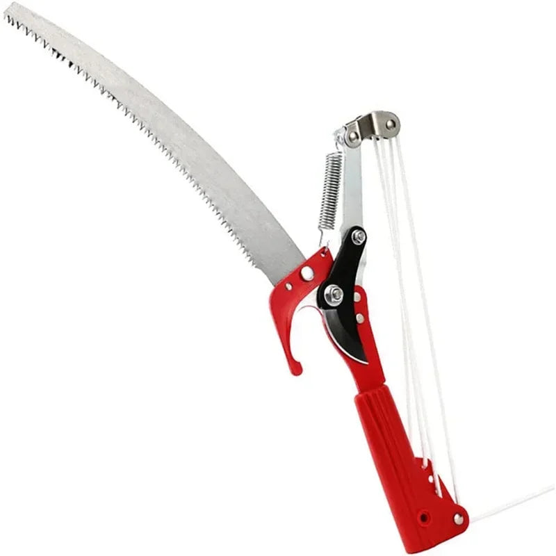 Extendable Tree Pruner Saw 2 in 1 Outdoor High Branch Scissors Pruning Shears Garden Tools Tree Trimmer Pruning