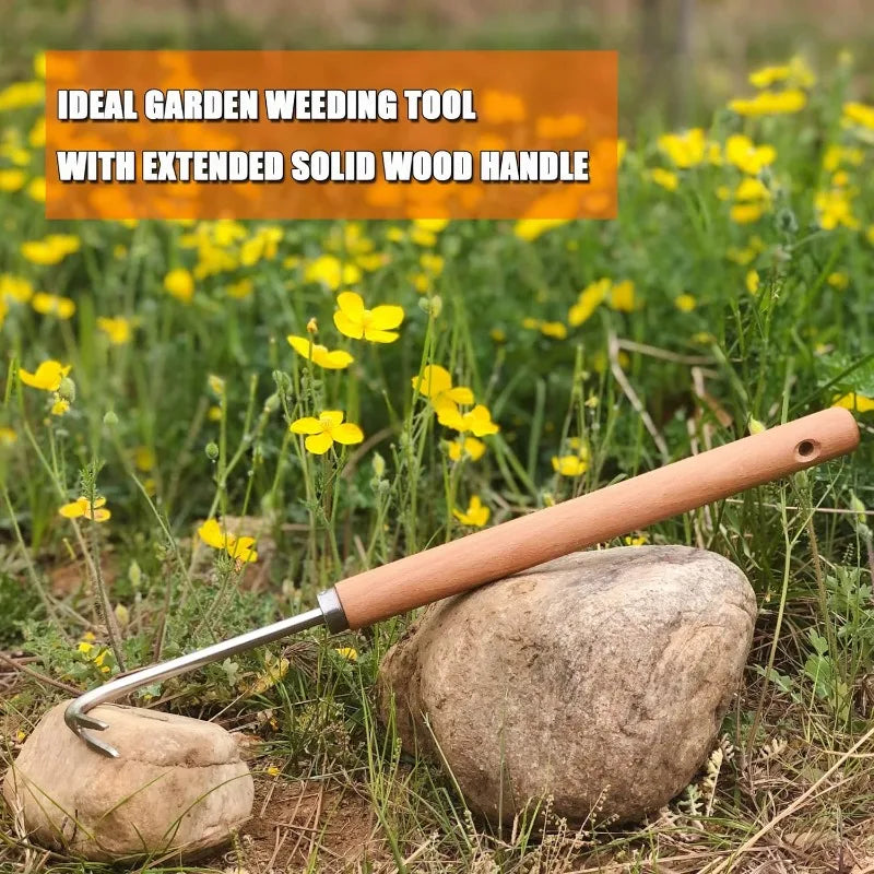 Weeding Hook Weed Puller Weeding Artifact Uprooting for Backyard Farm Weeding and Loosening Soil Puller Lightweight Hand Tool