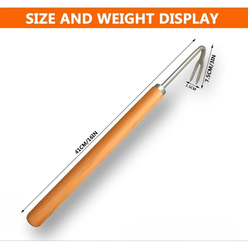 Weeding Hook Weed Puller Weeding Artifact Uprooting for Backyard Farm Weeding and Loosening Soil Puller Lightweight Hand Tool