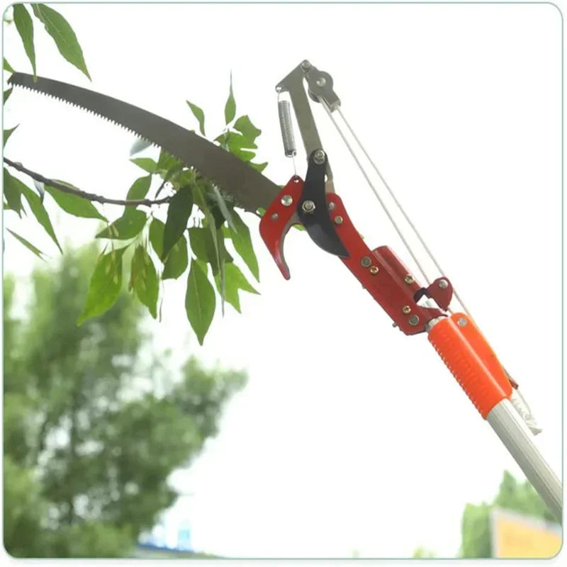 Extendable Tree Pruner Saw 2 in 1 Outdoor High Branch Scissors Pruning Shears Garden Tools Tree Trimmer Pruning