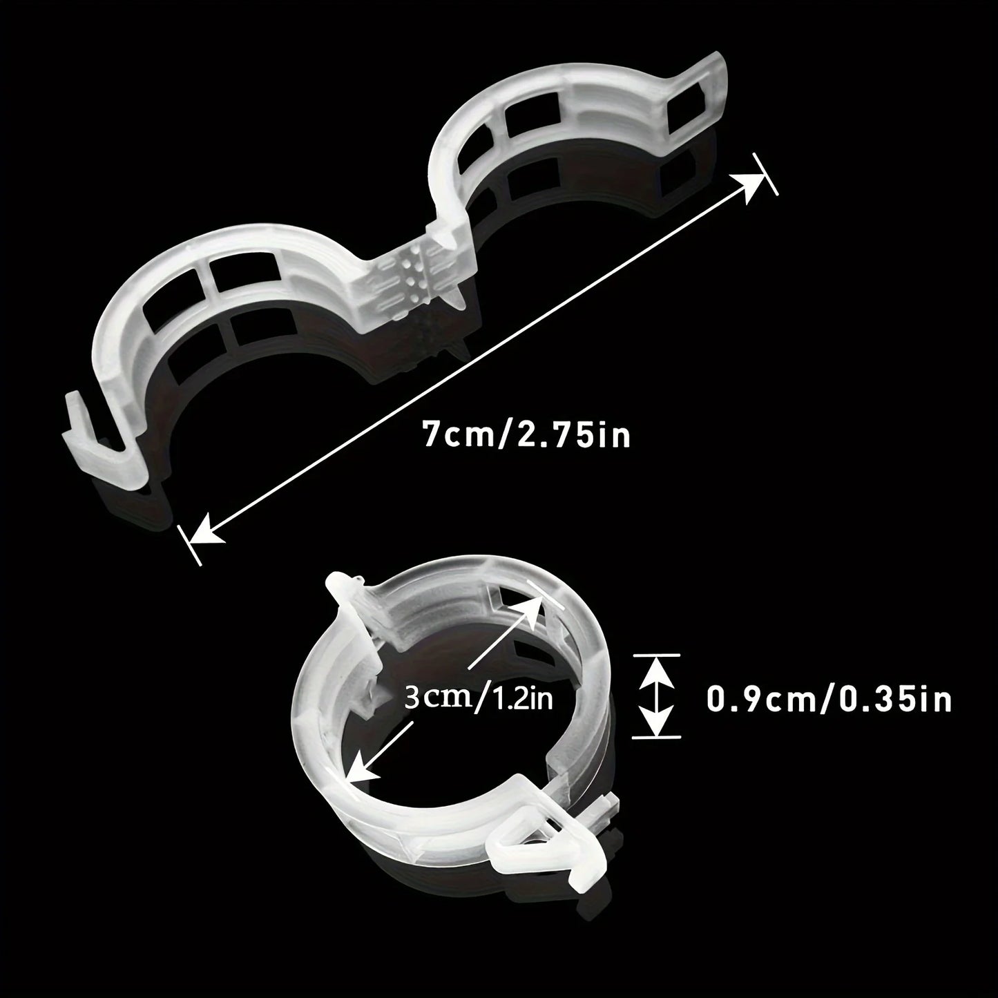 Plastic Plant Support Clips,Plastic Clips for Securing Plants,Tomato Vine Clips,Plant Fixing Clips,Garden Clips for Climbing